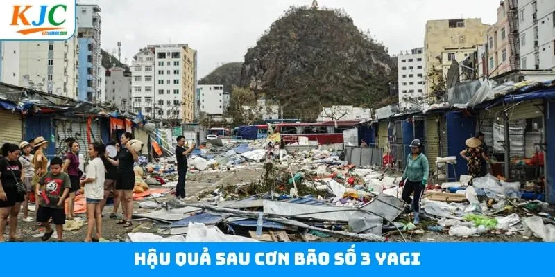 Hậu quả tại một số khu vực sau bão Yagi