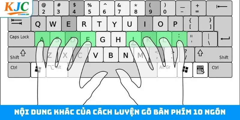 Nội dung xoay quanh cách luyện gõ bàn phím 10 ngón Nội dung xoay quanh cách luyện gõ bàn phím 10 ngón